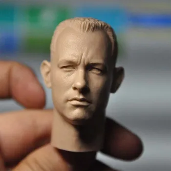 1/6 Unpainted Jaunas Tom Hanks Gump Galvos Skulptūra Modelis 