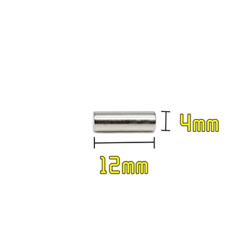 20/50/100/200/300/500/1000PCS 4x12 Turas Reti Žemės Magnetai, Stiprūs, N35 4x12mm Mini Mažas Šaldytuvas Neodimio Magnetas Diskas 4*12
