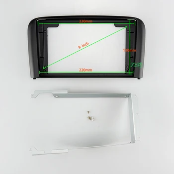 9 COLIŲ Automobilinis Garso Rėmo GPS Navigacijos Fasciją Skydelis Automobilių dvd Plastikinis Rėmas Fasciją tinka S80 2001-2006 m.