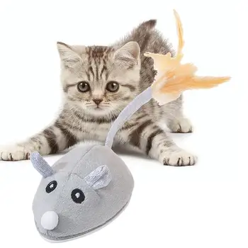 Automatinis Katė Žaislas Pelės Interaktyvi Katė Pelę Žaislas Su Kamuolio USB Įkrovimo Kačių Žaislai, Elektroniniai Elektros Ball Žaislas, Skirtas Patalpų