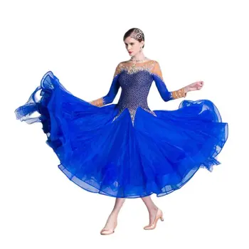B-18405 Naujas plus size sportinių šokių suknelės, Aukštos kokybės sportinių šokių suknelė adlut