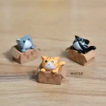 Bandai Anime Gacha Anime Pav Katė Lėlės Apdailos Žaislas Animaciją Kačių Modelis Vaikams, Žaislai