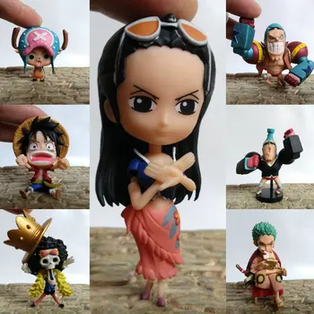 BANDAI, Vienas Gabalas Veiksmų Skaičius, Luffy Chopper Nami Zoro Sanji Q Versija Lėlės Modelio Retas Apdailos Žaislas