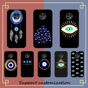 Evil Eye Iliustracijos black Telefoną Atveju Redmi Pastaba 8 7 9 4 6 pro max T X 5A 3 10 lite pro