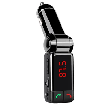 FM Siųstuvas Bluetooth suderinamo Automobilinio Rinkinio su LED Ekranas, Dual USB Įkroviklis Grotuvas, Aux, MP3 Moduliatorius Muzika 