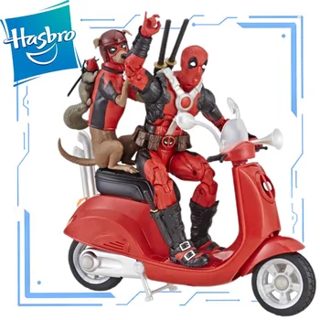 Hasbro Originali Marvel Legends 80-asis Jubiliejus 6 Colių Deadpool + Motociklas Veiksmų Skaičius, Modelis Žaislas Berniukas Vaikams Kalėdų Dovana
