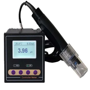 Internetinės Pramonės pH ORP Valdytojas Metrų Stebėti Tikslumas 0.02 pH 1mV viršutinės apatinės ribos kontrolės signalą, PH-110