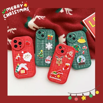 Kūrybos ir Gražių Kalėdų Telefonas Case Cover for IPhone 14 Plus 11 12 13 14 Pro Max smūgiams atsparių Atvejų 