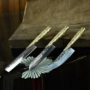Longquan dvasios vertus kalimo virtuvinis peilis padengti peiliu virtuvės iškaulinėjimas peilis namų ūkių vaisių peilis Vakarų stiliaus stalo peilis
