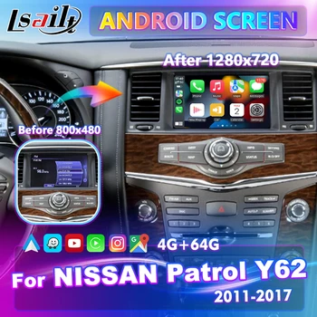 Lsailt CP AA 8 Colių Android Automobilių Integracijos Multimedijos Auto Žaisti HD Pakeitimo Ekrano Nissan Patrol Armada Y62 2011-2017