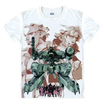 METAL GEAR Marškinėliai Multi-stiliaus trumpomis Rankovėmis Marškinėliai Kojima Metal Gear Solid Snake Liquid Snake Raiden BIG BOSS Cosplay Marškinėliai