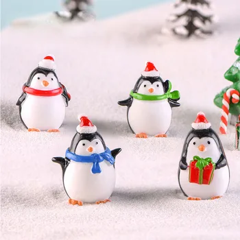 Micro Kraštovaizdžio Modeliavimas Pingvinas Pakabukas 2021 Linksmų Kalėdų Dekoro Namų Laimingų Naujųjų Metų Noel Vaikų Gimdymo Dovana Oranments