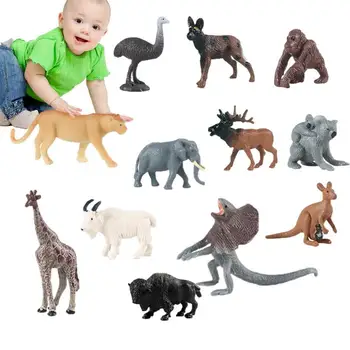 Mini Gyvūnų Modelį, Nustatyti Realius Mini Džiunglių Gyvūnų Pavyzdį, Džiunglių Gyvūnų, Mokymosi Žaislai Berniukams, Mergaitėms, Vaikams, Kūdikiams