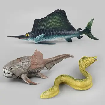 Modeliavimo Povandeninio Jūrų Žuvų Modelio Papuošalus Murena Sea Life Gyvūnų Figūrėlių, Mokymosi Žaislas Vaikams