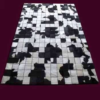 nemokamas pristatymas 1 vnt, 100% natūralus rankų darbo karvės odos iranas mašina pagamintas kilimas