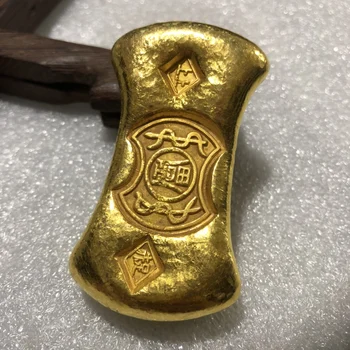 Nemokamas Pristatymas Kinijos Antikos Kolekcija Aukso Luito Metalo Rankdarbių Šeimos Apdaila#14