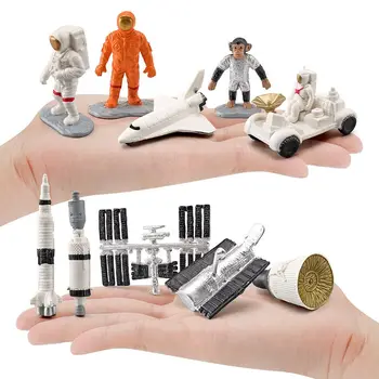 Paveikslas Kapsulės Modelis, Mokslinės Fantastikos Pav Miniatiūriniai Modeliu, Mini Raketų Erdvės Scena Ornamentu Astronautas