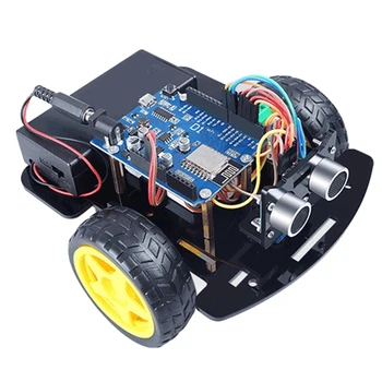 Smart Wifi Robotas Automobilių Rinkinys ESP8266 ESP-12E D1 Wifi Valdybos Arduino Kontrolės Mobiliojo Ultragarso Modulis