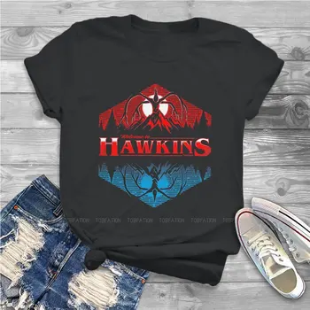 Sveiki Atvykę Į Hawkins Indiana Moterų Tshirts Svetimas Dalykų Gotikos Derliaus Moterų Drabužiai Laisvi Medvilnės Grafinis Streetwear