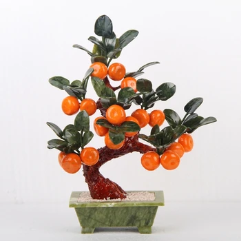 TV spintelė Apdailos jade bonsai 18 mažas apelsinų medžio Namų Dekoravimo papuošalai papuošalai papuošalai papuošalai kambarį viešbutyje
