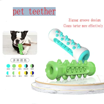 Šuo interaktyvus išskleidimo ventiliacijos žaislų bitė-atspari molinė stick šuns dantų šepetėlis naminių reikmenys